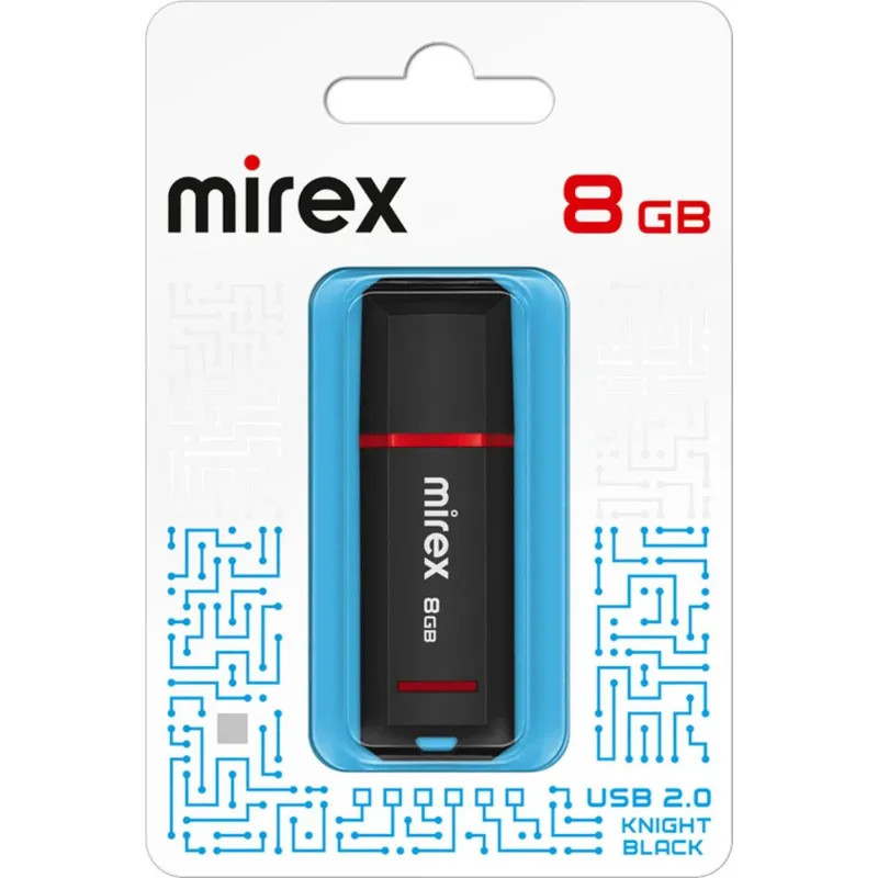 Флеш-память Mirex USB KNIGHT BLACK 8Gb (13600-FMUKNT08 )