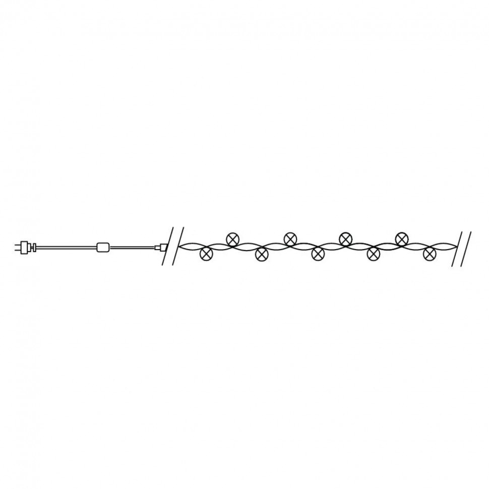 Гирлянда светодиодная линейная FERON CL02, 20LED, (мульт) 2м IP20 32282