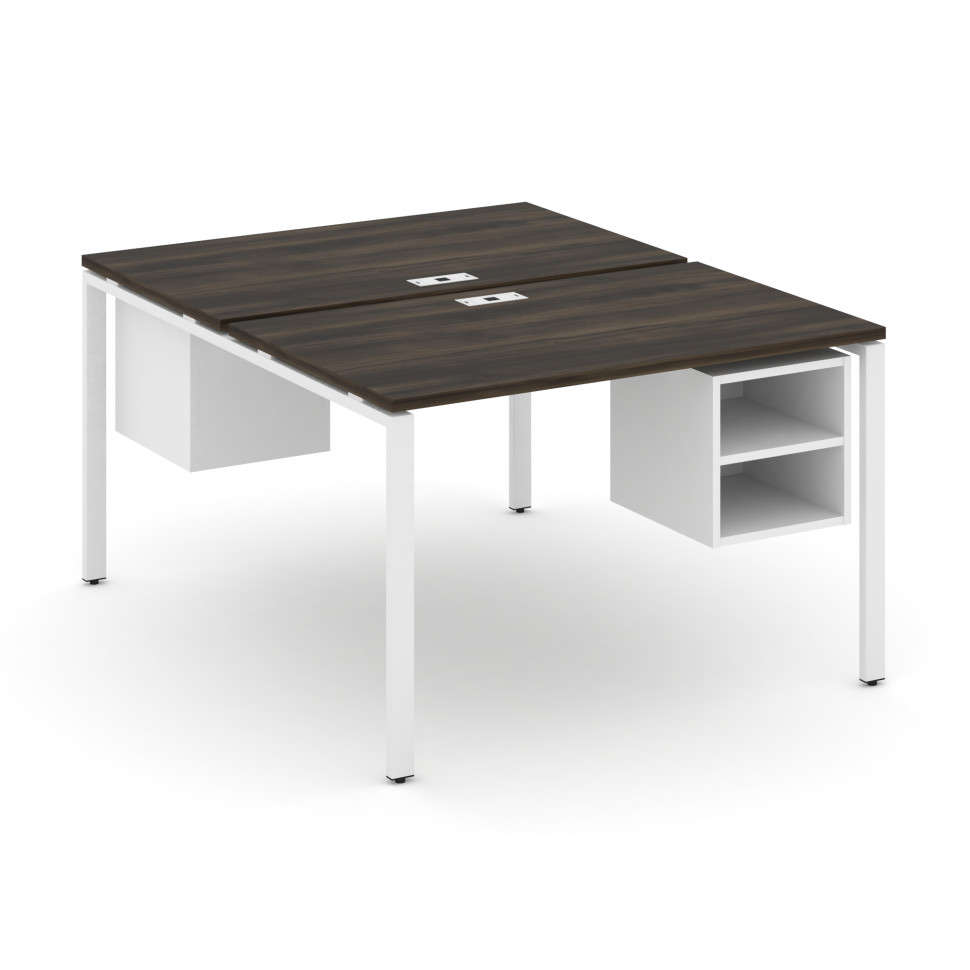 Concept Рабочая станция 2 сторонняя с подвесными тумбами на 2 места CN.DRS-106 Дуб Мали/Белый Брилли Concept Рабочая станция 2 сторонняя с подвесными тумбами на 2 места CN.DRS-106 Дуб Мали/Белый Брилли