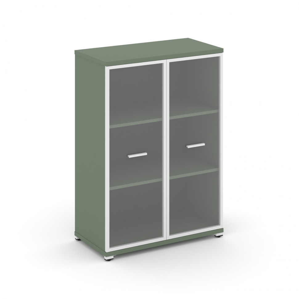 Concept Шкаф 1 широкая секция, 3 ниши CN.STS.E-316 RPW W Кобо/Металл Белый/Прозрачный 836*420*1186