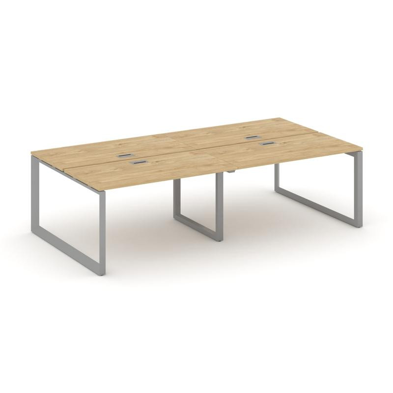 Style Project Рабочая станция двухсторонняя SN-59O.DRS-034 Тиквуд Светлый/Металл Серый/Серебро Заглу