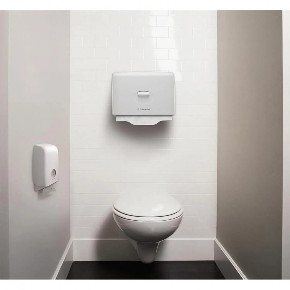 Диспенсер д/покрытий на унитаз Kimberly Clark Prof Aquarius 6957 бел.пласт