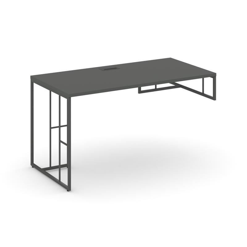 Rift Стол письменный для опорной тумбы правый RF.SPOT-015 (R) Антрацит NEW/Металл Антрацит 1780*700*