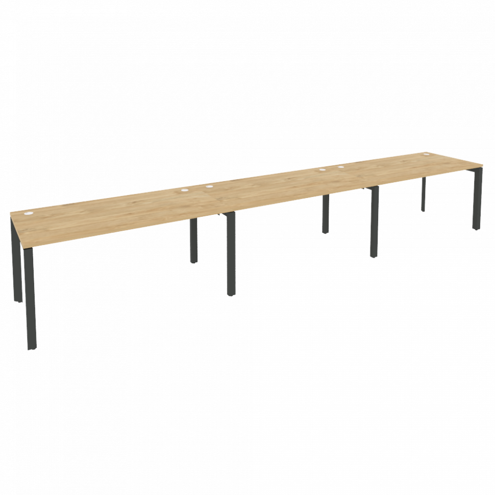 Onix Рабочая станция на П-образном м/к O.MP-RS-3.4.8 Тиквуд Светлый/Металл Антрацит 4740*800*750