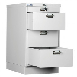 Шкаф металлический для документов ПРАКТИК "MDC-A3/650/4", 4 ящика, 650х347х546 мм, собранный