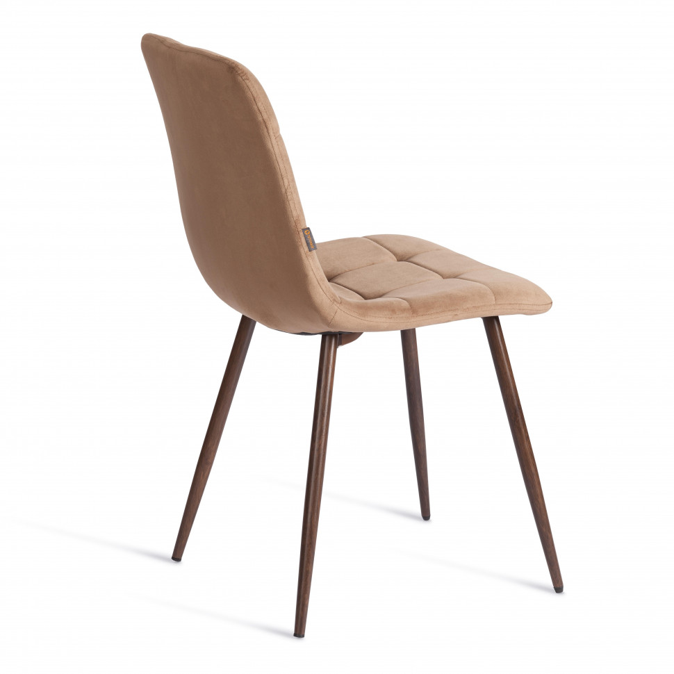 Стул CHILLY (mod. JSC-220) Велюр/металл , 44,5х52,5х88 см, Brown (коричневый) HLR11 / орех