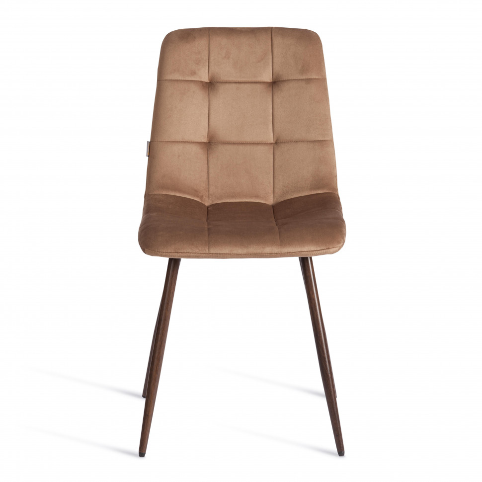Стул CHILLY (mod. JSC-220) Велюр/металл , 44,5х52,5х88 см, Brown (коричневый) HLR11 / орех
