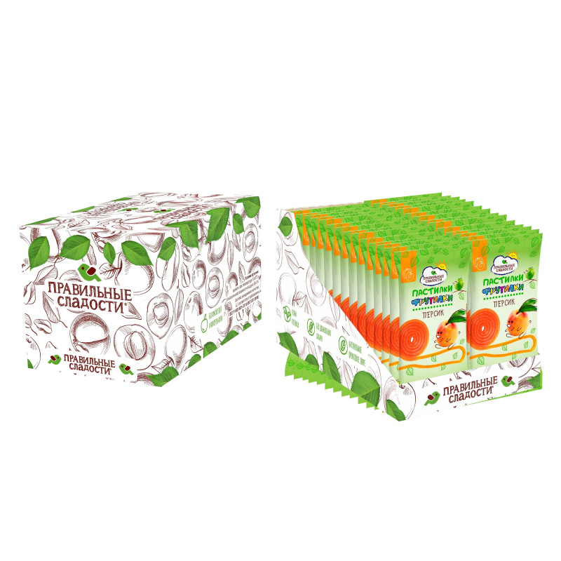 Пастила  ПС пастилки Фрутилки персик, 15гx30шт/уп