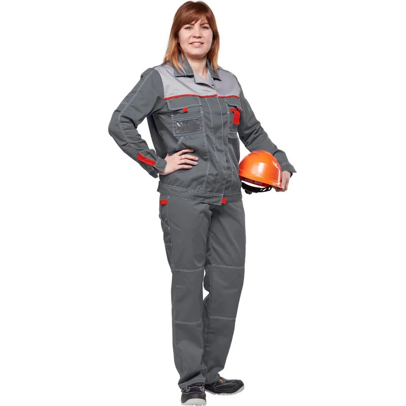 Костюм летний л10-КБР жен т-сер/св-сер 40-42 158-164 ( серия л)