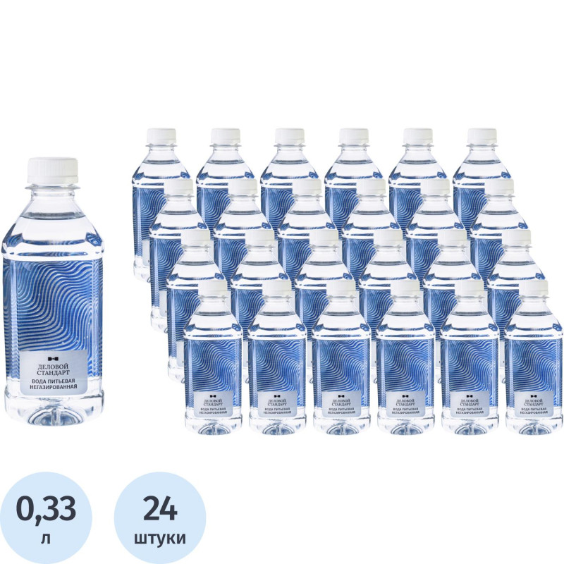 Вода питьевая Деловой Стандарт негаз пэт 0,33 л