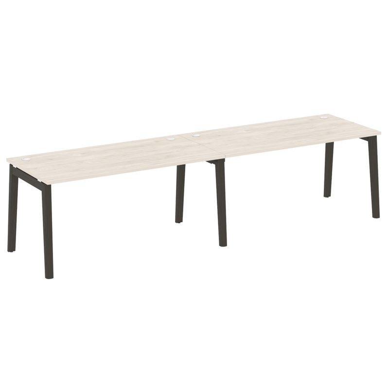 Onix Wood Рабочая станция OW.RS-2.4.8 Денвер Светлый/Дуб Темный/Металл Антрацит 3160*800*750