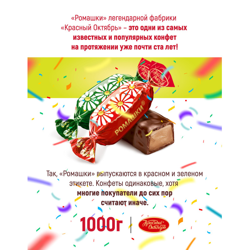 Конфеты шоколадные Ромашки, 1кг