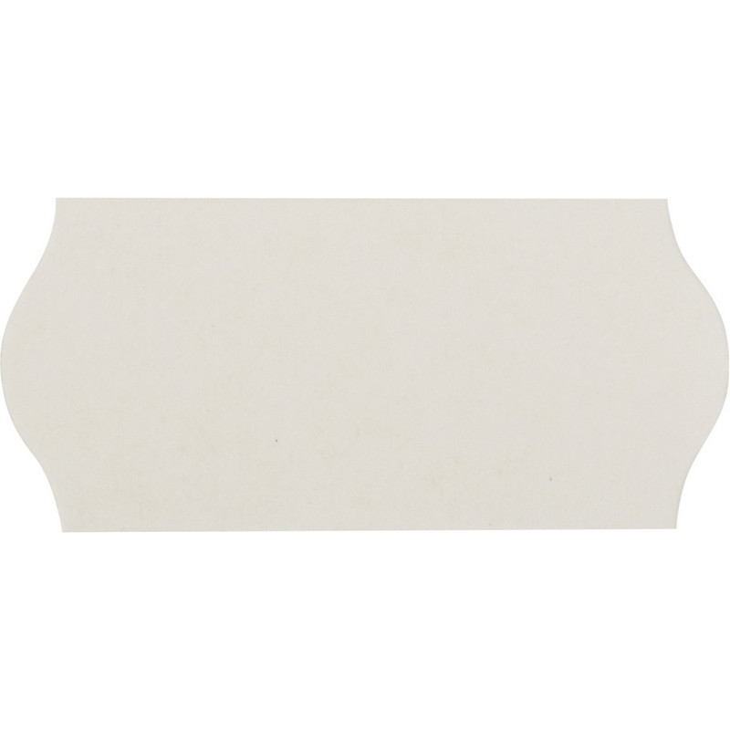 Этикет-лента 26х12 белая волна 1000шт/рул 10рул/уп