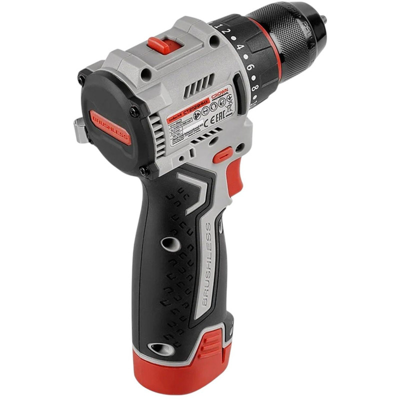 Дрель-шуруповерт аккумуляторная CROWN CT21129HMX-2 BMC