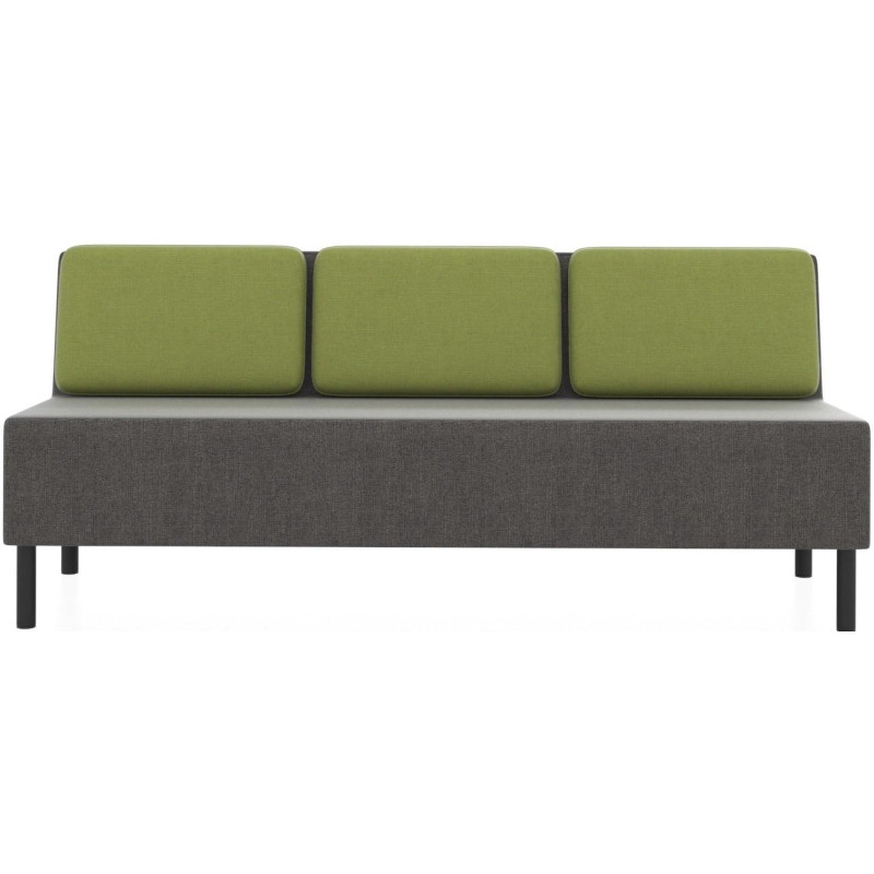 Модуль прямой 0MX_ТF_М27 Select 3-М, ткань рогожка серый/зеленый