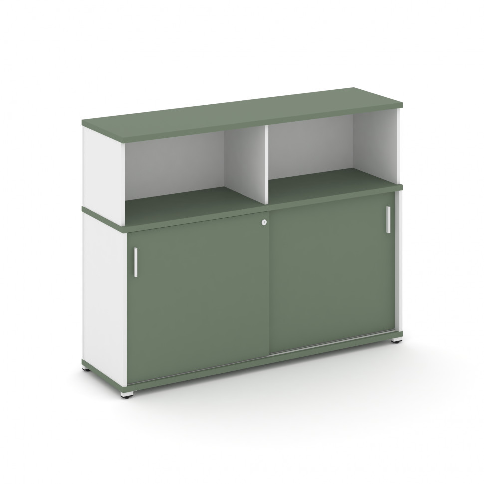 Concept Шкаф-купе опорный/приставной с надставкой низ. CN.SOPK-005 W Кобо/Белый Бриллиант/Металл Бел