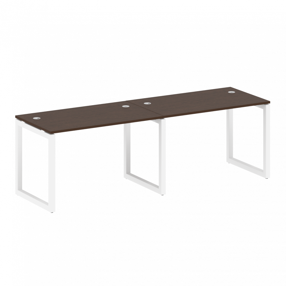 Metal System Quattro Рабочая станция на 2 места на О-образном м/к 50БО.СМ-2.2 Венге Цаво/Металл Белы Metal System Quattro Рабочая станция на 2 места на О-образном м/к 50БО.СМ-2.2 Венге Цаво/Металл Белы