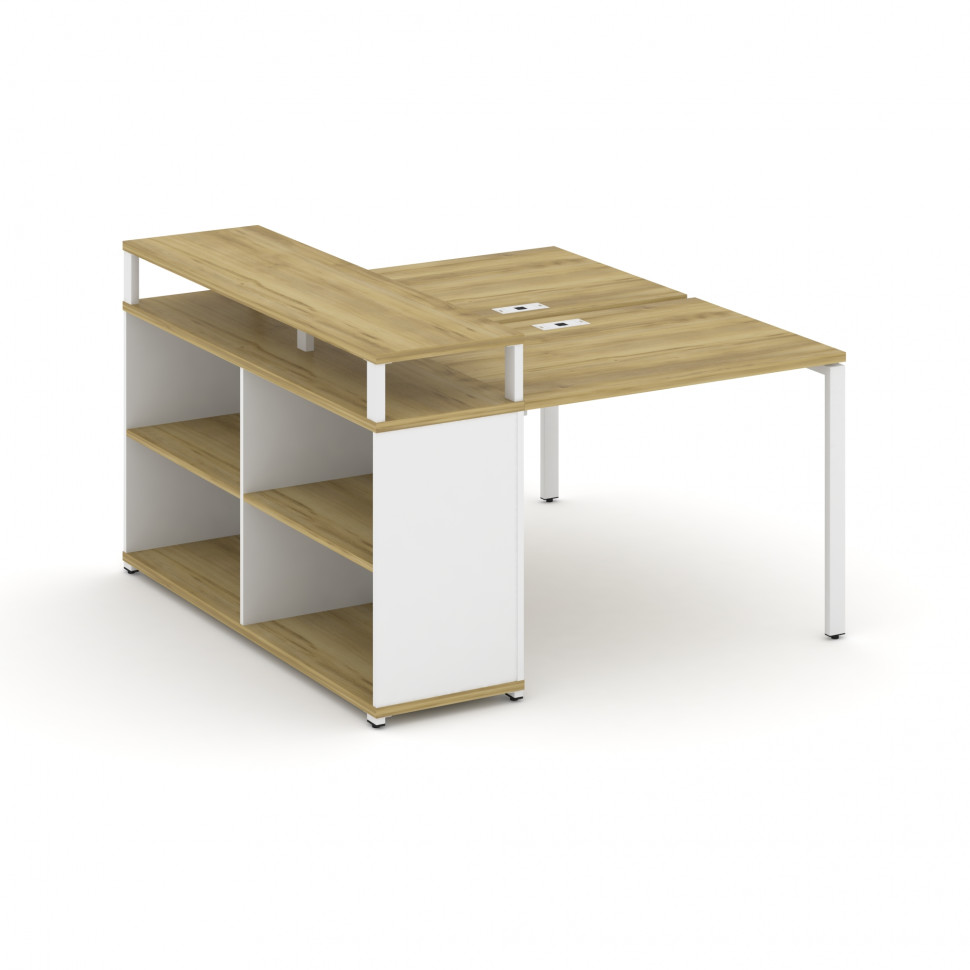 Concept Рабочая станция с опорным стеллажом с верх. горизонтом CN.DRS-205 Дуб Винченцо/Белый Брилли Concept Рабочая станция с опорным стеллажом с верх. горизонтом CN.DRS-205 Дуб Винченцо/Белый Брилли