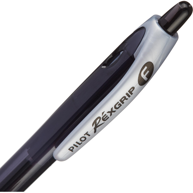 Ручка шариковая автомат. PILOT BPRG-10R-F REXGRIP черн,0,22,масл,манж