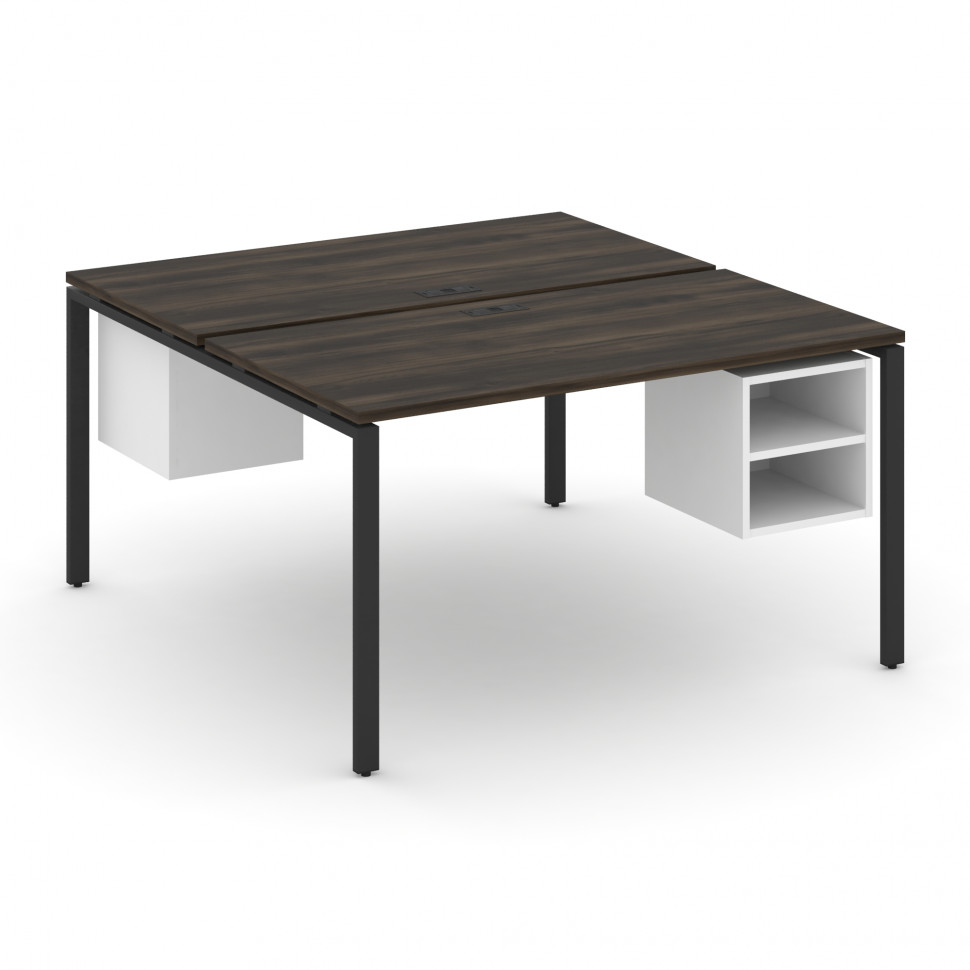 Concept Рабочая станция 2 сторонняя с подвесными тумбами на 2 места CN.DRS-107 Дуб Мали/Белый Брилли Concept Рабочая станция 2 сторонняя с подвесными тумбами на 2 места CN.DRS-107 Дуб Мали/Белый Брилли