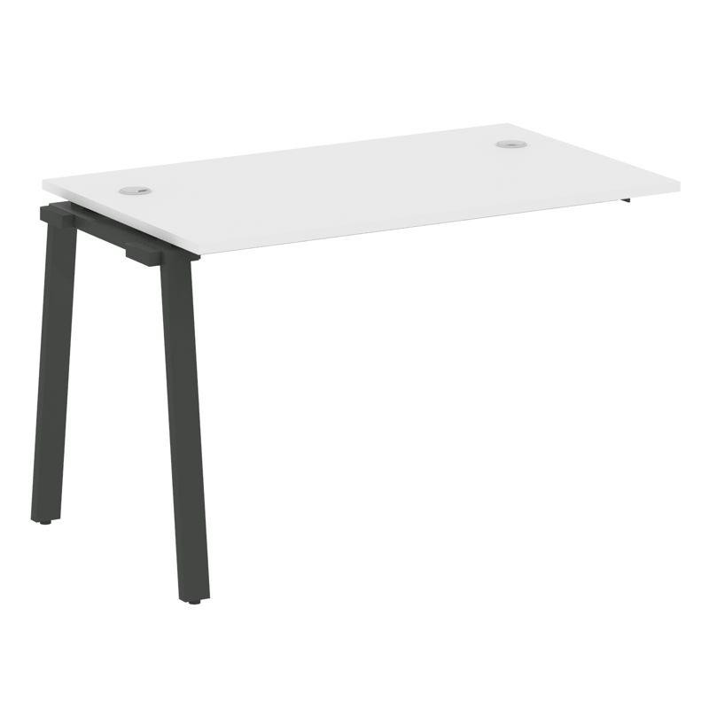 Metal System Проходной элемент рабочей станции на А-образном м/к БА.ПРС-СП-1.2 Белый/Металл Антрацит