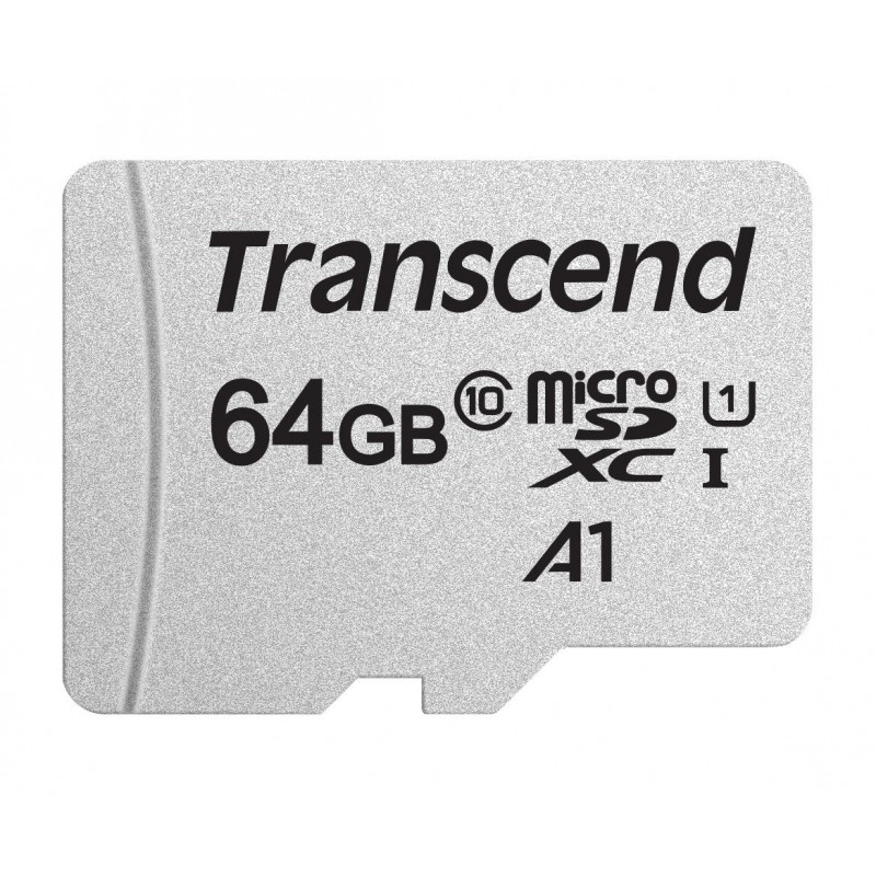 Карта памяти Transcend 300S microSDXC 64Gb UHS-I Cl10 +ад, TS64GUSD300S-A