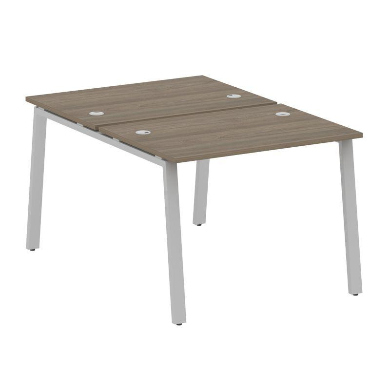 Metal System Рабочая станция на А-образном м/к БА.РАС-СП-2.1 Вяз Благородный/Металл Серый 1000*1475*