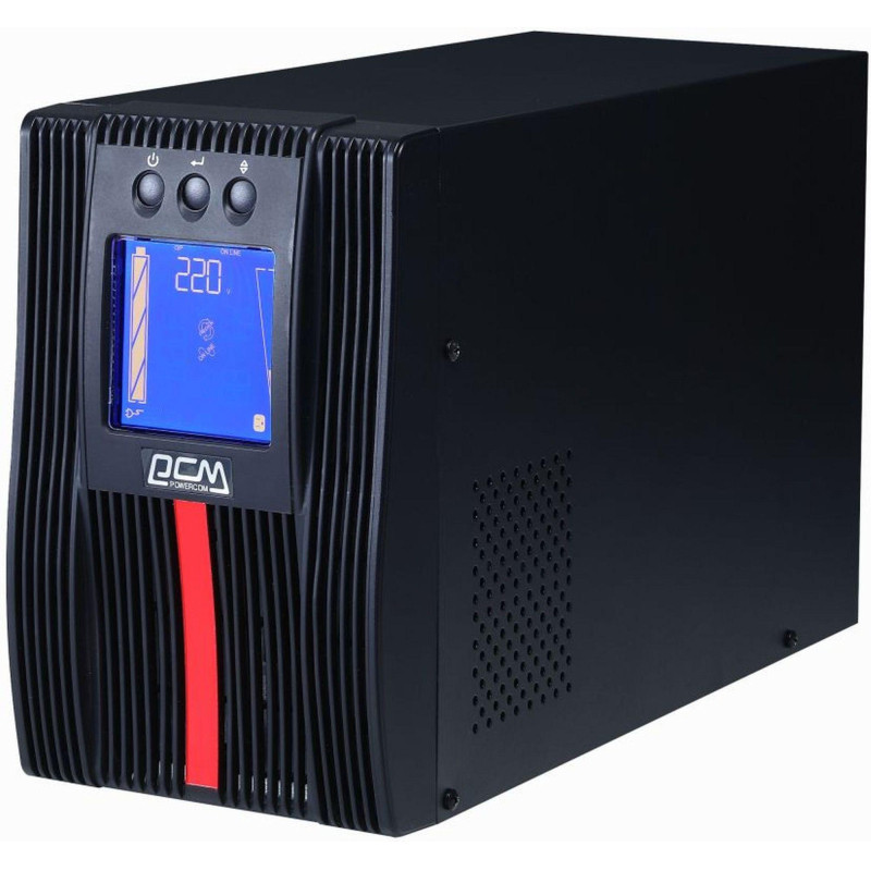 ИБП Powercom MACAN MAC-1000, On-Line, 1000VA/1000W, 4xIEC320-C13, USB, SNMP