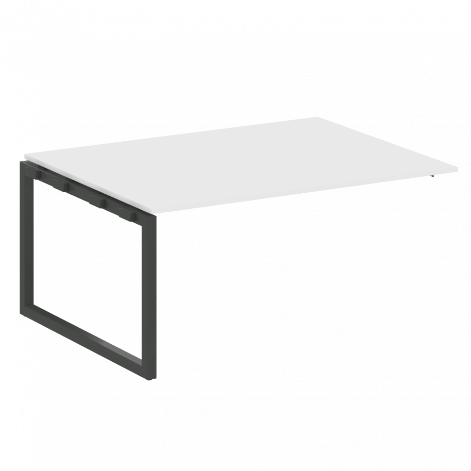 Metal System Quattro Проходной элемент перег. стола на О-образном м/к 50БО.ППРГ-4 Белый/Металл Антра