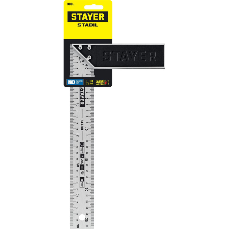 Угольник столярный, STAYER  300 мм, Professional (3431-30)