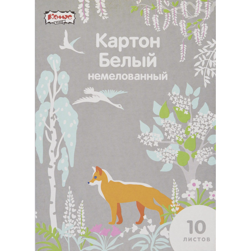 Картон белый  10л ,А4, Живая природа, немелованный