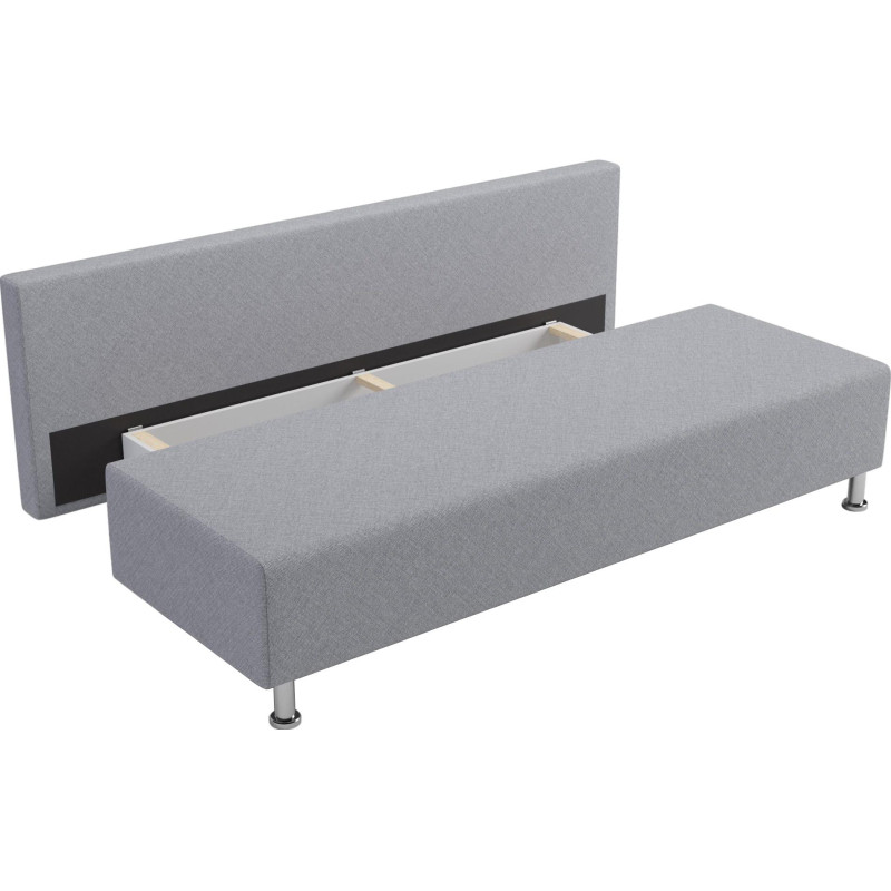 Диван - кровать SAL_0MX_МАРЛО рогожка Лагуна Светло-серый