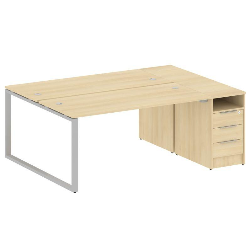 Metal System Рабочая станция с тумбой на О-образном м/к БО.РС-СТП-2.4 Акация Лорка/Металл Серый 2012 Metal System Рабочая станция с тумбой на О-образном м/к БО.РС-СТП-2.4 Акация Лорка/Металл Серый 2012