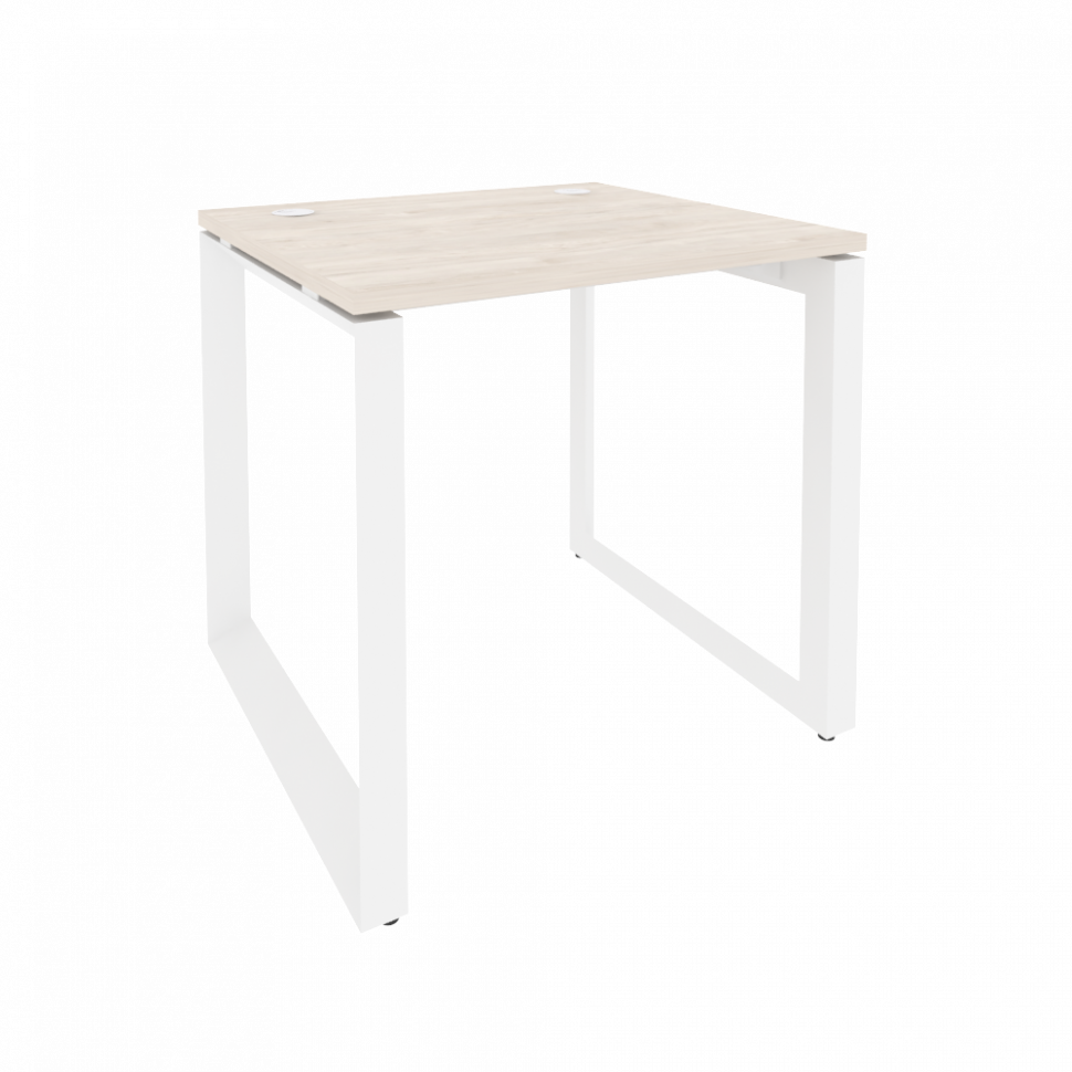 Onix Стол рабочий на О-образном м/к O.MO-SP-0.7 Денвер Светлый/Металл Белый 780*720*750 Onix Стол рабочий на О-образном м/к O.MO-SP-0.7 Денвер Светлый/Металл Белый 780*720*750