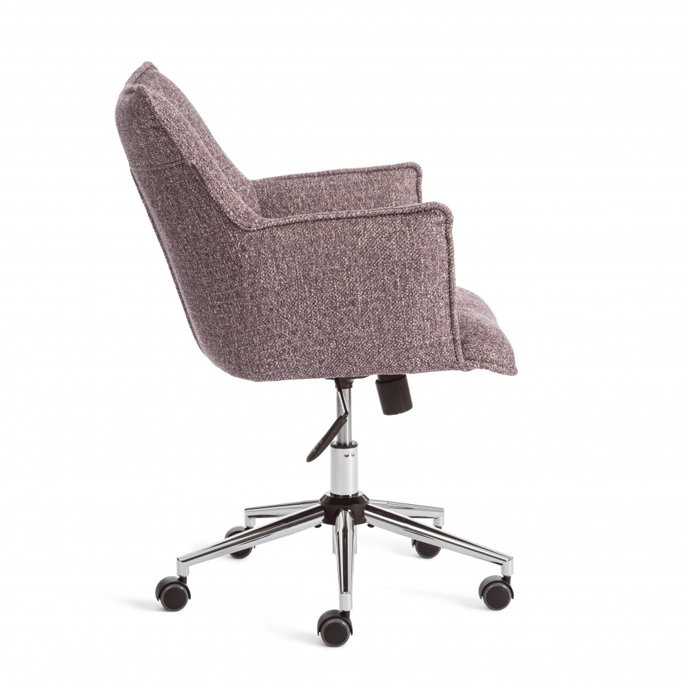 Кресло Lutz/Луц хром велюр/букле, VT shape wood rose