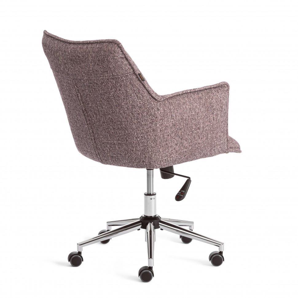 Кресло Lutz/Луц хром велюр/букле, VT shape wood rose