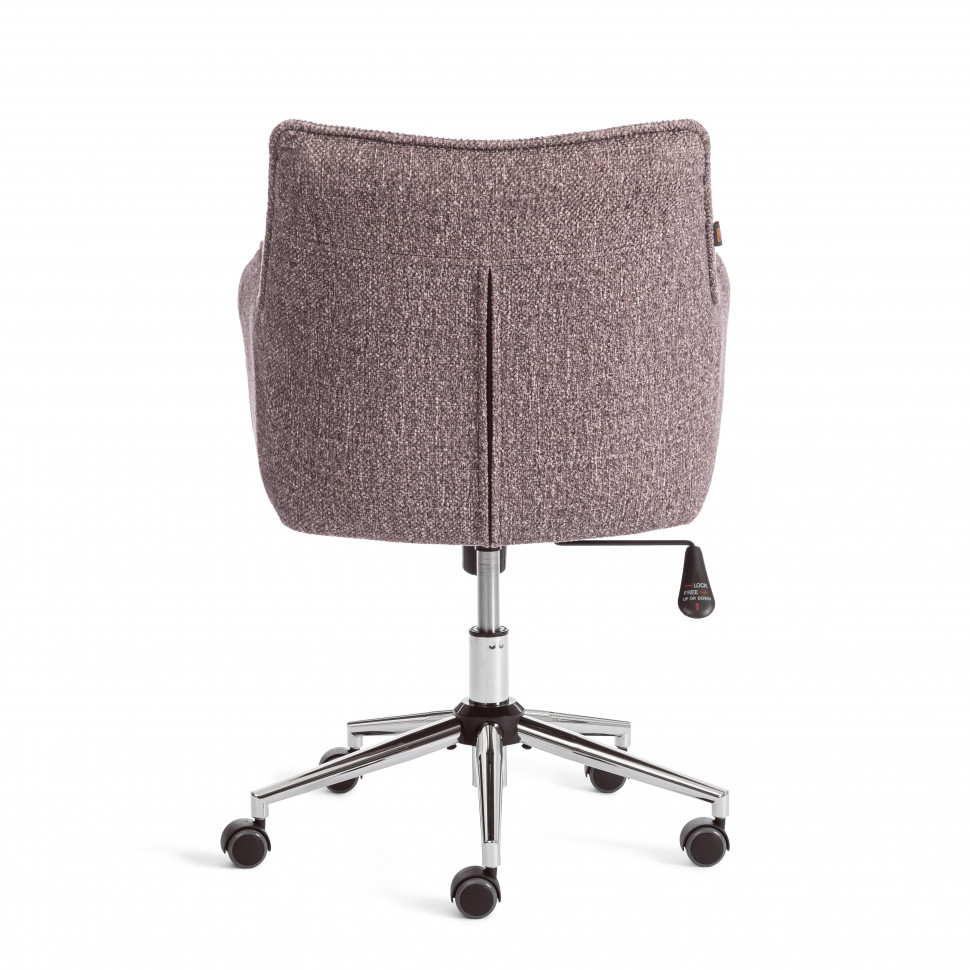 Кресло Lutz/Луц хром велюр/букле, VT shape wood rose