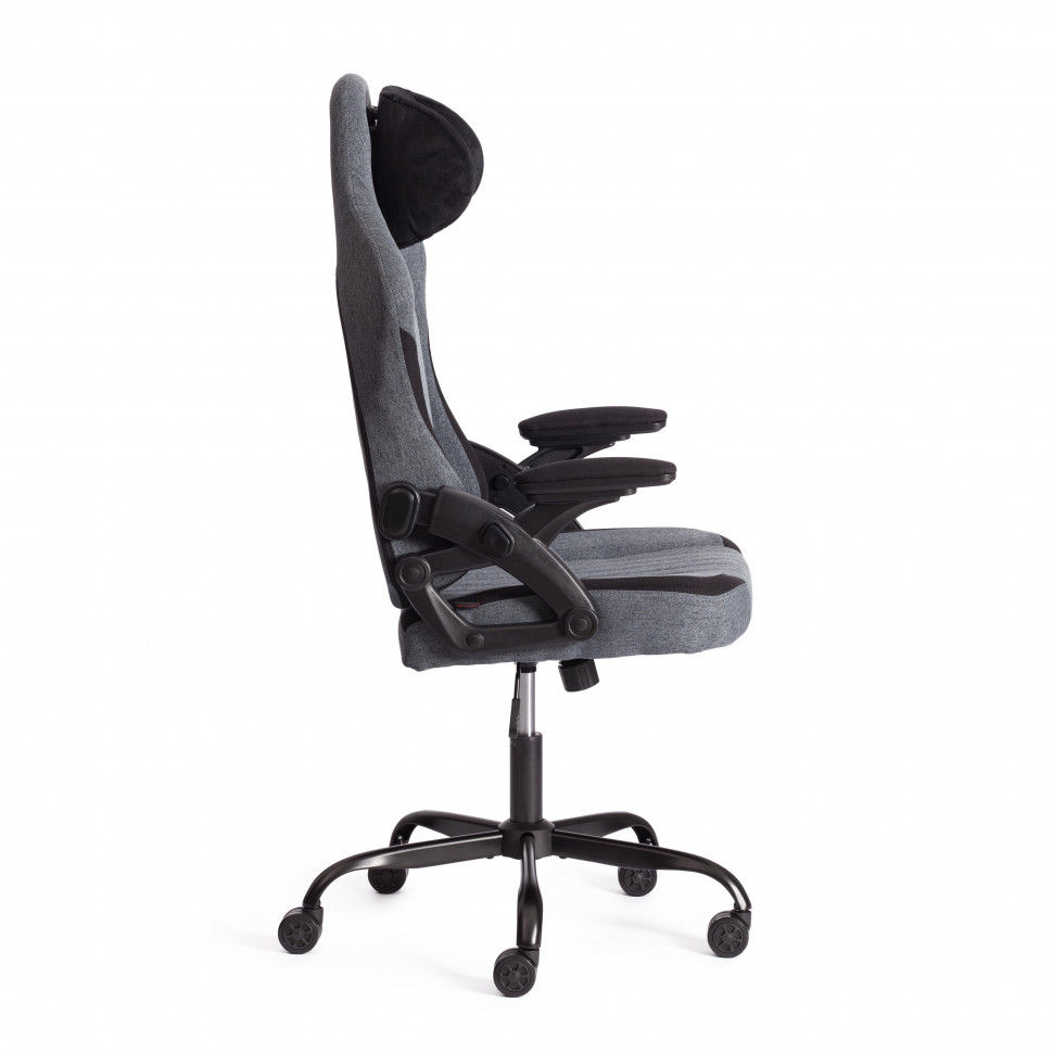 Кресло iWolf ткань, черный/серый, 70х70х129 см