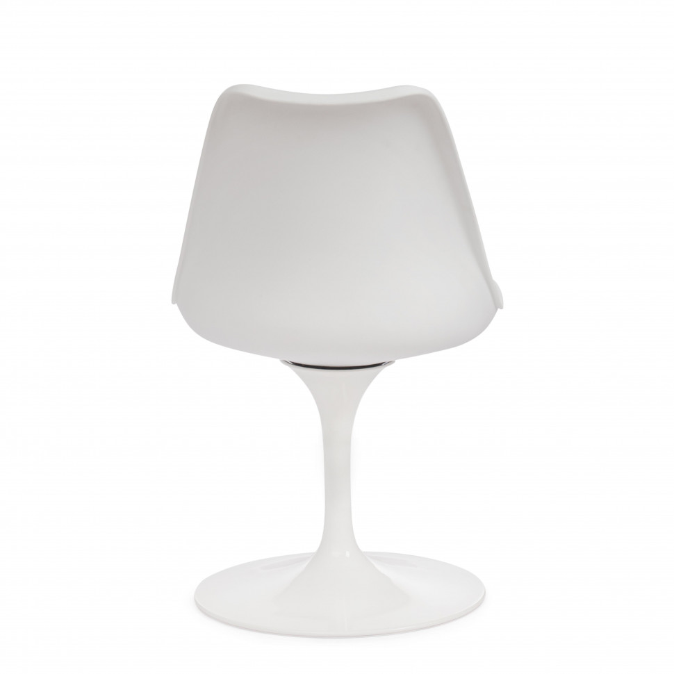 Стул TULIP FASHION CHAIR (mod.109) / 1 шт. в упаковке металл/пластик/PU, 48 x 55 x 81см, белый / белый