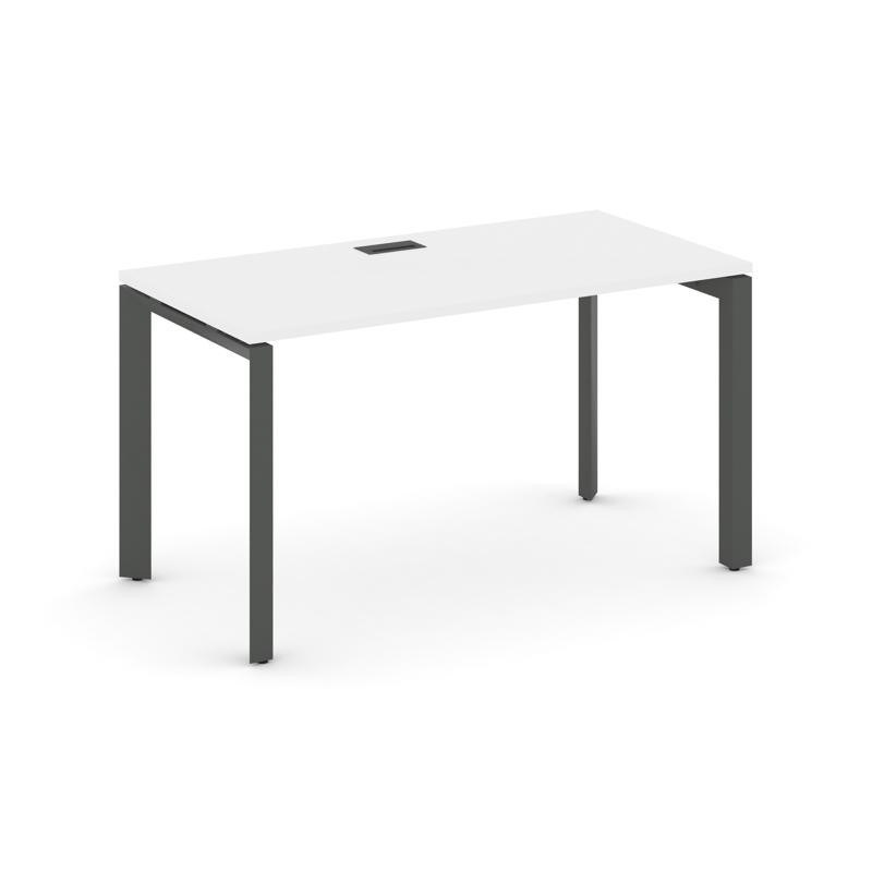 Style Project Стол письменный SN-59P.SP-025 Белый/Металл Антрацит/Черный Заглушка 1780*800*750