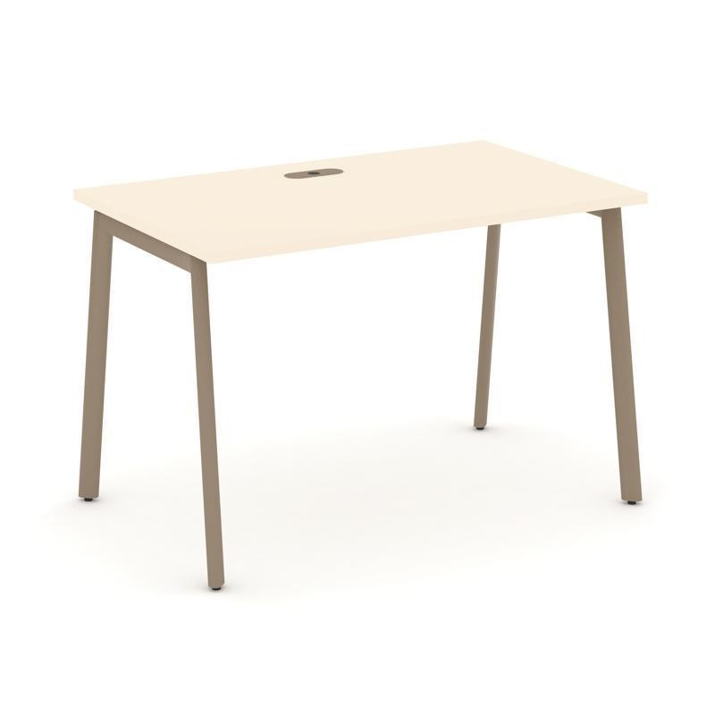 Estetica Стол рабочий ES.SP-2-LP Сатин/Металл Латте 1180*730*750