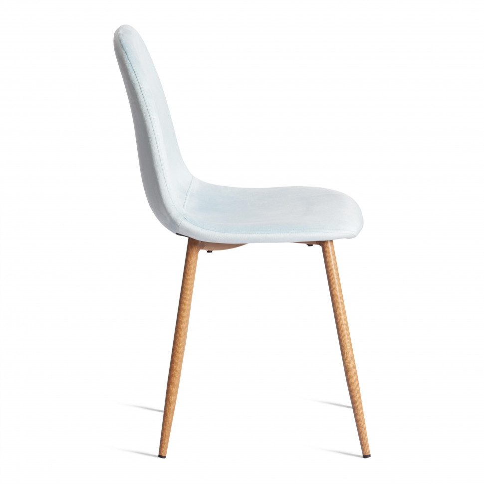 Стул BREEZE (mod. 4724) / 1 шт. в упаковке Велюр/металл , Aquamarine (аквамарин) HLR16 / натуральный, 44 х 53 х 87 см