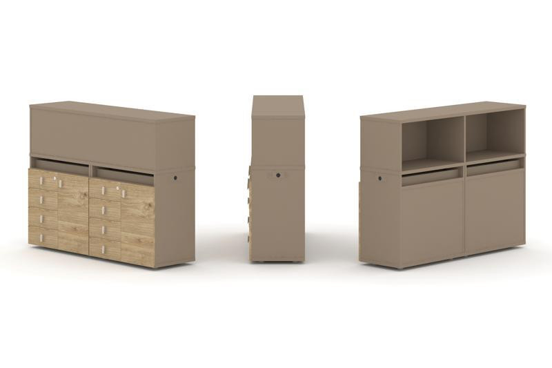 Estetica Набор №3. Тумба двойная+низкая надставка ES.NB.2N-3 Латте/Тиквуд Светлый 1500*410*1135 Estetica Набор №3. Тумба двойная+низкая надставка ES.NB.2N-3 Латте/Тиквуд Светлый 1500*410*1135