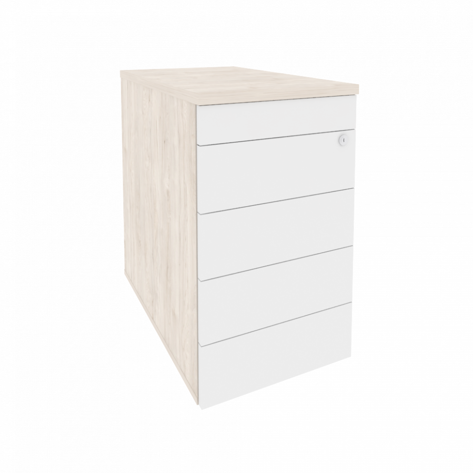 Onix Тумба приставная/опорная (TIP-ON) O.TPO-1.7 TIP Денвер Светлый/Белый Бриллиант 432*720*750