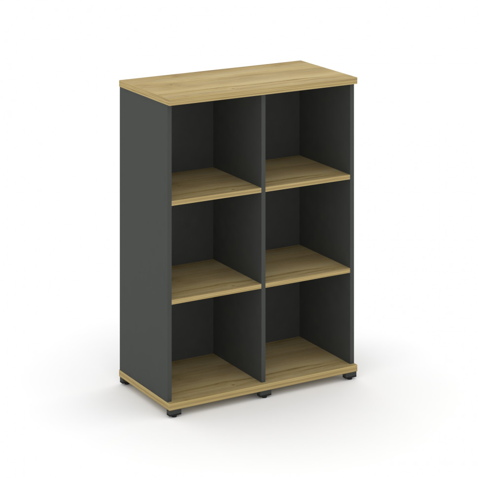 Concept Стеллаж 2 узкие секции, 3 ниши CN.STU-320 Дуб Винченцо/Антрацит/Металл Антрацит 836*420*1186 Concept Стеллаж 2 узкие секции, 3 ниши CN.STU-320 Дуб Винченцо/Антрацит/Металл Антрацит 836*420*1186