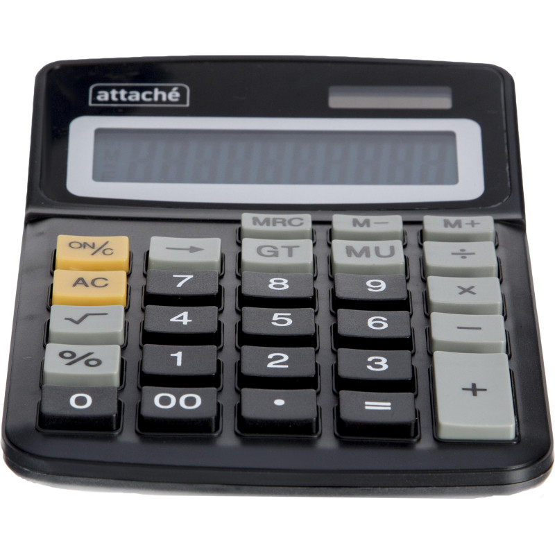 Калькулятор настольный КОМПАКТНЫЙ Attache ATC-777-10C 10-ти разрядныйчерн