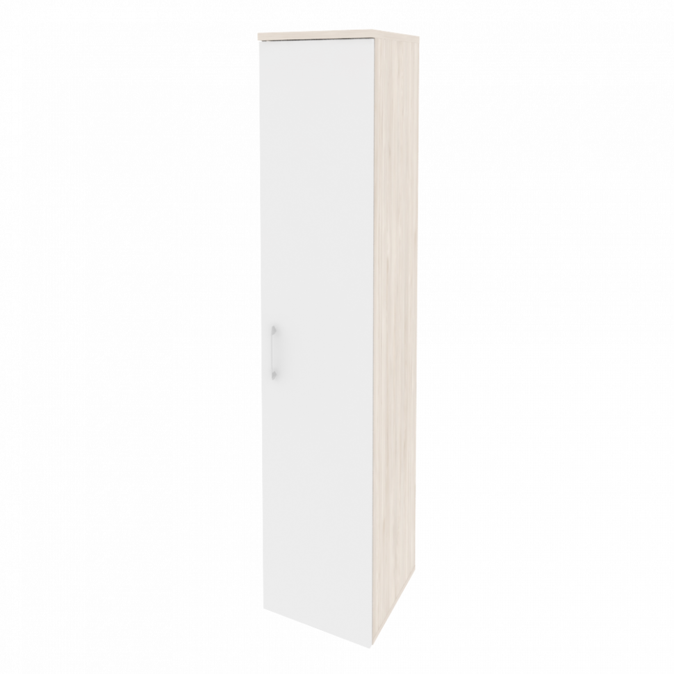 Onix Шкаф высокий узкий правый O.SU-1.9 (R) Денвер Светлый/Белый Бриллиант 400*420*1977