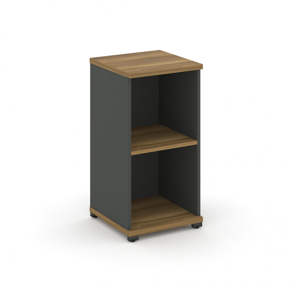 Concept Стеллаж 1 узкая секция, 2 ниши CN.STU.E-210 Сандал Янтарный/Антрацит/Металл Антрацит 420*420