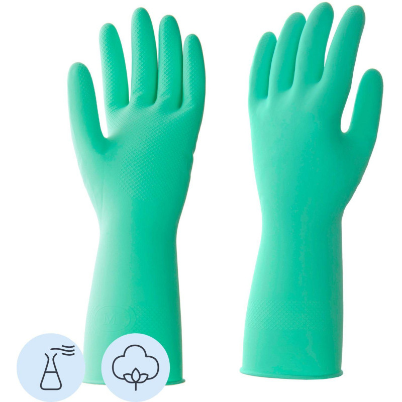 Перчатки латексные HQ Profiline арт.73589 зеленые р.XL