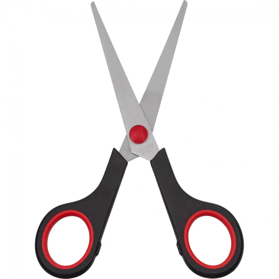 Ножницы Выбор есть 152 мм с пласт. прорезин. ручками, цвет крс/черн